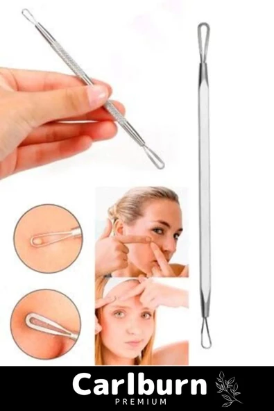 Özel Üretim Paslanmaz Çelik Günlük Cilt Bakım Siyah Nokta Akne Temizleyici Kutulu Komedon 4'lü Set - 5