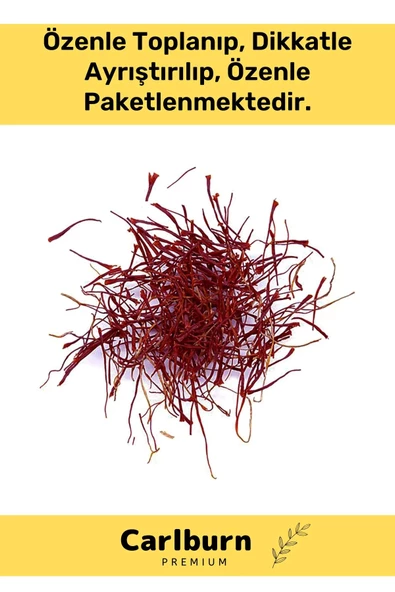 Premium Organik Özenle Toplanmış Dikkatle Ayrıştırılmış Safran Çiçeği 2 Gr - Havan - 2