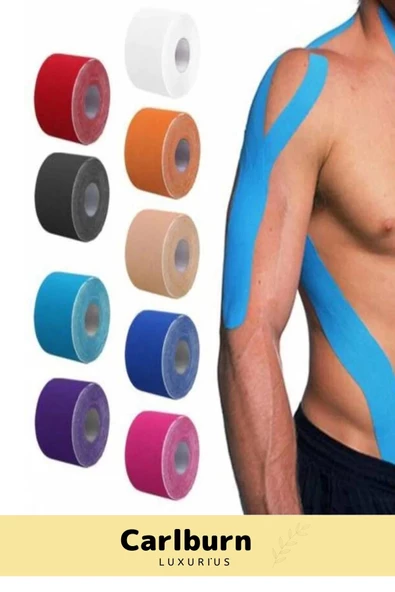 Hızlı Etkili Büyük Boy Kas Eklem Bel Bacak Kol Boyun Sırt Omuz Karın Kalça Ağrı IsıI Bandı 5cm x 5m - 6