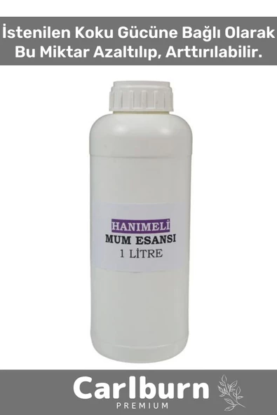 Özel Üretim Kalıcı Yoğun Yağ Bazlı Tüm Ürünlerle Kullanıma Uygun Hamam Hanımeli Mum Esansı 1 LT - 2