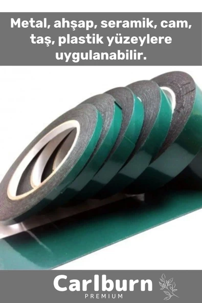 Süper Güçlü İz Bırakmayan Elastik Yapılı Çift Taraflı 48mm - 10 Metre Akrilik Köpük Bant - 1 Adet - Resim 3