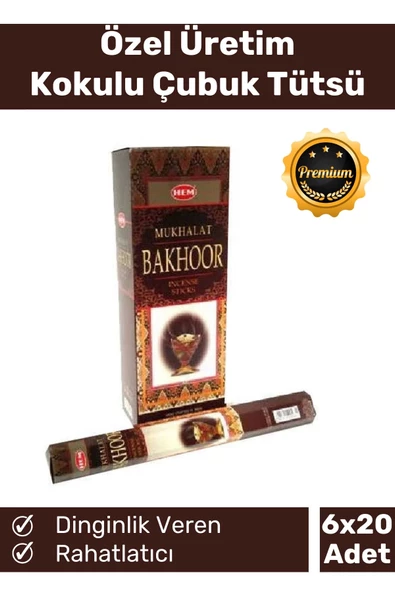 Özel Üretim Dinginlik Veren Meditasyon Çakra Enerji Rahatlatıcı Kokulu Çubuk Tütsü 6 x 20 Adet