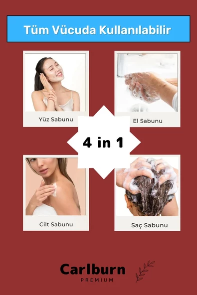 Özel Doğal Organik Güzel Kokulu El Yüz Saç Vücut Cilt Orijinal 5'li Nar Sabunu - 5