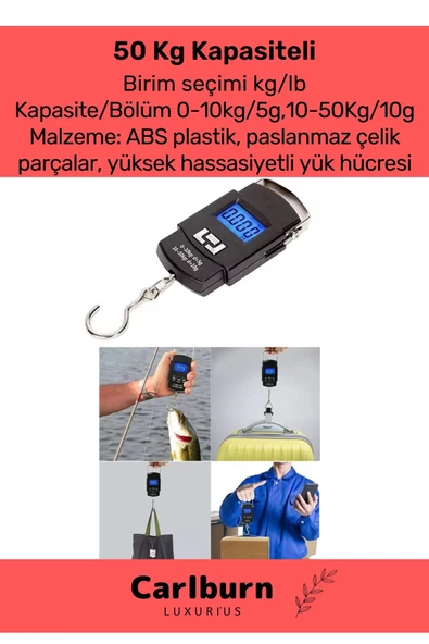 Deluxe Lcd Ekran Seyahat Bavul Ağırlık Tartı Dijital Çok Amaçlı Taşınabilir Bagaj Tartısı Max 40 Kg - 3