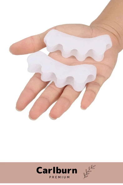Kemik Büyümesi Karşıtı Şekil Bozukluğu Önleyici Ayak 5 Parmak Ayıran Silikon Bunyon Ayırıcı 2'li Set - 7