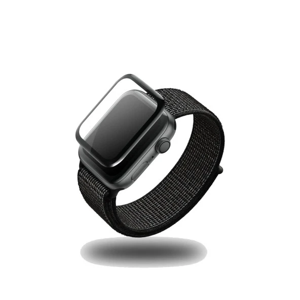 İphone  Watch 38mm Mat Polimer Nano Tam Kaplama Ekran Koruyucu - Resim 3