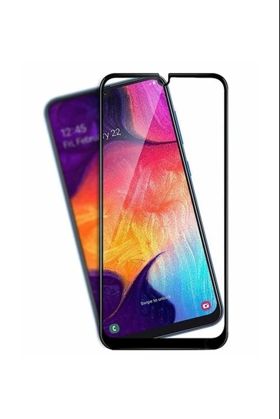 Samsung Galaxy A20 9D Full Cam Kavisli Ekran Koruyucu - Resim 2