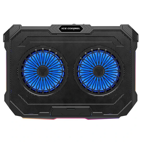 Rampage Sirius S46 RGB Işıklı 2 Fanlı Yükseklik Ayarlı 17" 2 USB Port Notebook Soğutucu - 2
