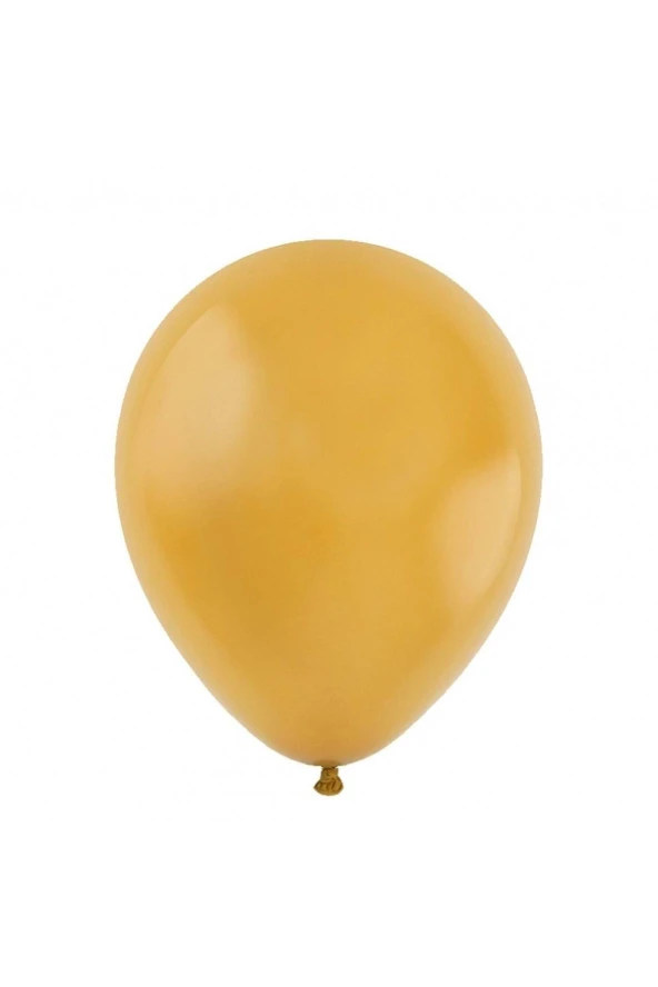 Organizasyon Pazarı  12 inç Zerdeçal renk 50 li Retro Dekorasyon Balonu
