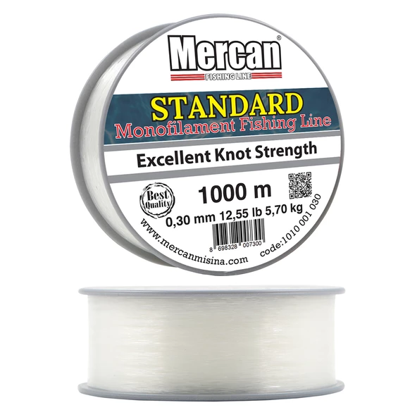 Mercan Standart 1000-800-600-500 m. Şeffaf Bobin Misina - 12