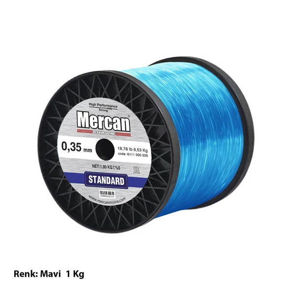 Mercan Standart Mavi 1 Kg Bobin Misina - 2
