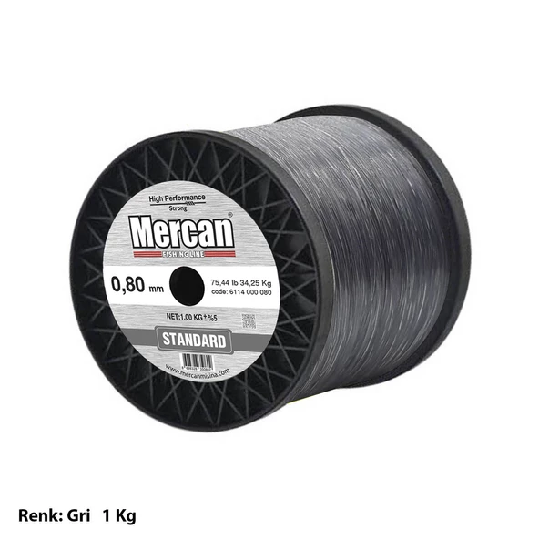 Mercan Standart Gri 1 Kg Bobin Misina - 8