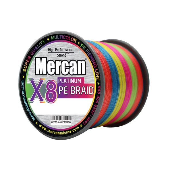 Mercan Pe Örgü Platinum X8 Multicolor ip 500m Misina