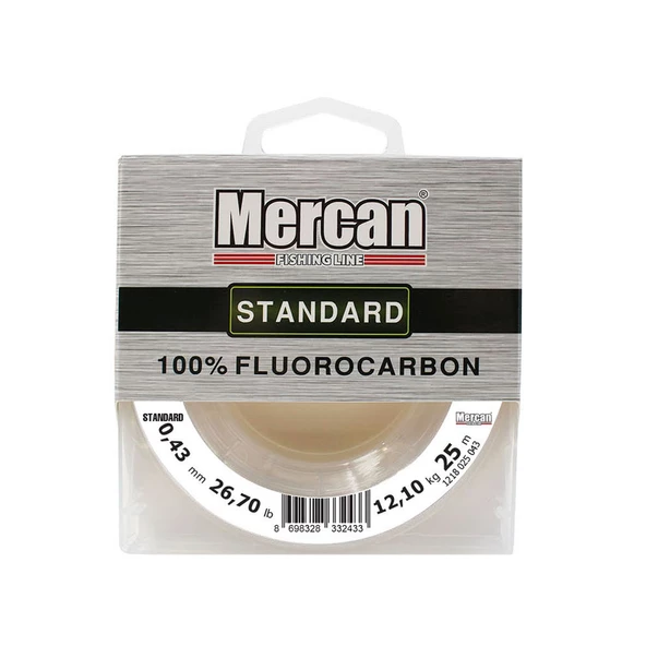 Mercan %100 Fluorocarbon Standart 25 m Makara Misina - 12