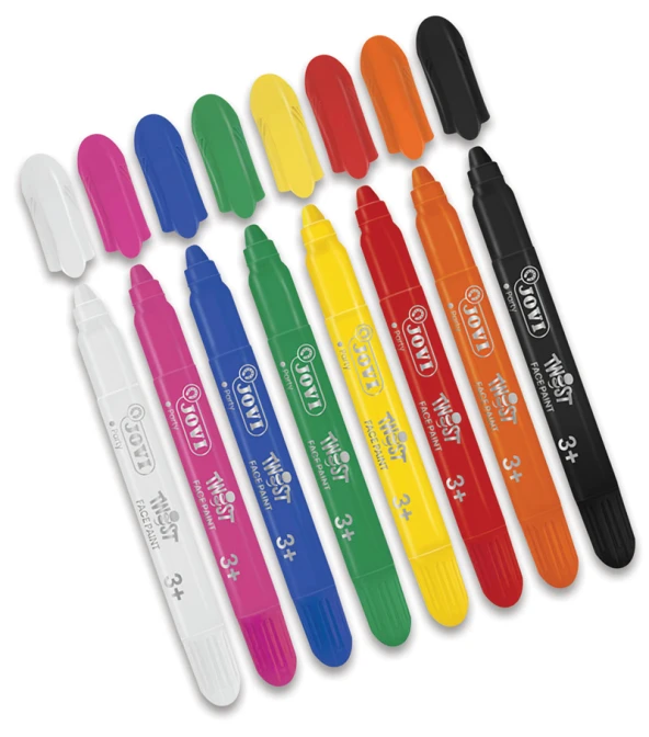 JOVI 191U YÜZ BOYASI STİK KALEM KIRMIZI - 5'Lİ KUTU - 2