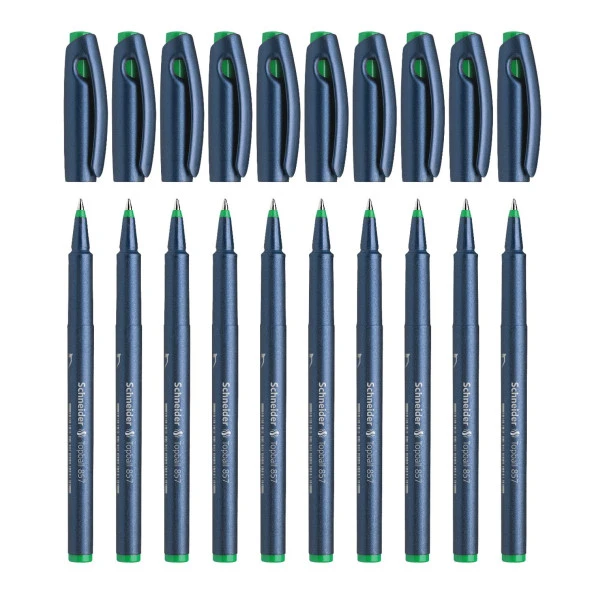 Schneider Topball 857 Roller Pen 0.6 Uç 10 Lu Set Yeşil