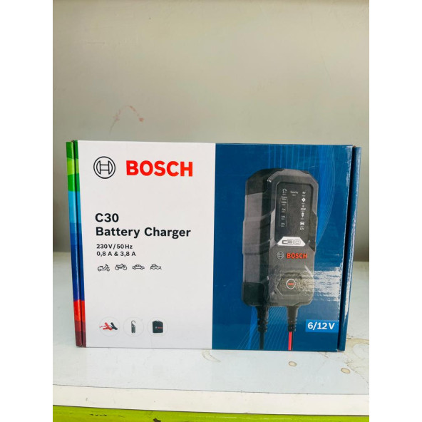 Bosch C30 6/12 V 3.8 A Akü Şarj Cihazı