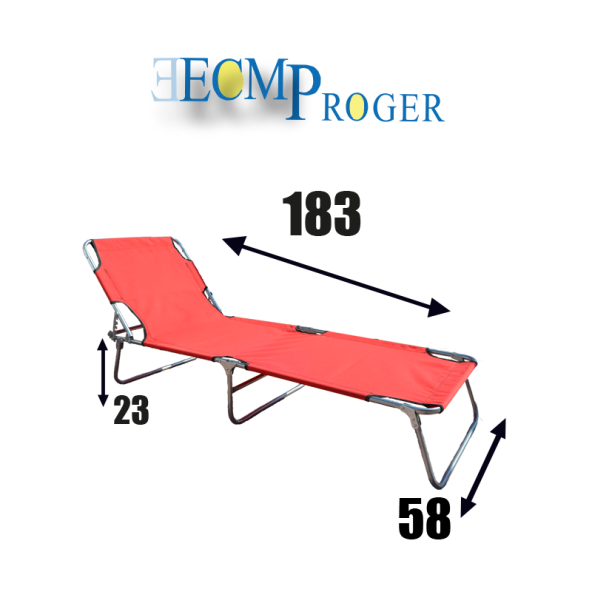 Ecm Proger KATLANIR KADEMELİ ŞEZLONG 2' Lİ PAKET - KIRMIZI - 2