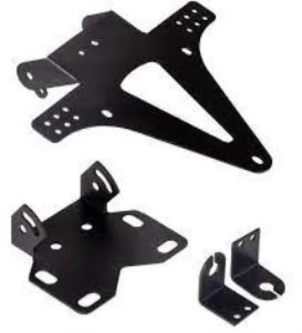 MOTOSİKLET KATLANIR PLAKALIK DEMİR SİYAH