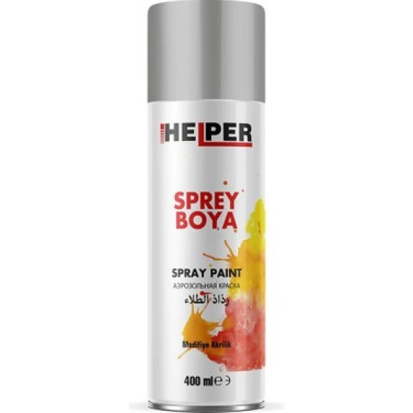 HELPER RAL 9006 METALİK GRİ SPREY BOYA