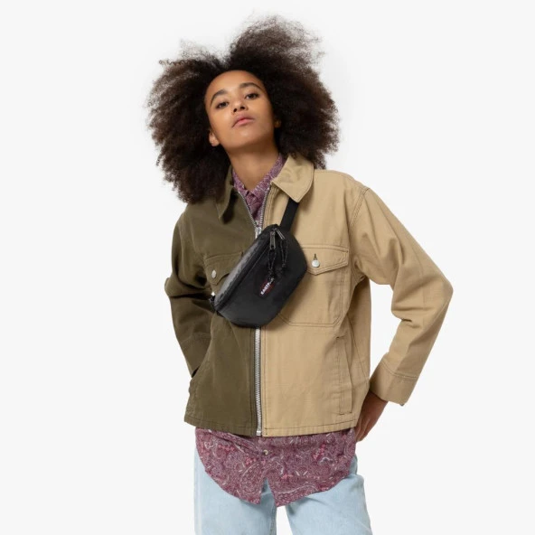 Eastpak Springer Glossy Black Bel Çantası