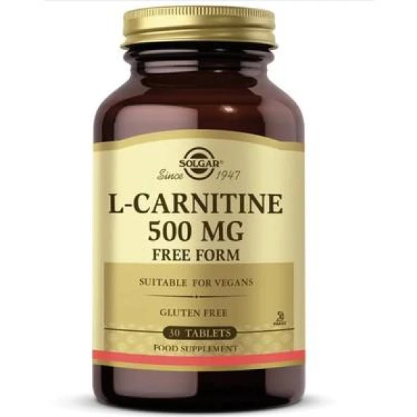 Solgar L-Carnitine 500 Mg 30 Tablet