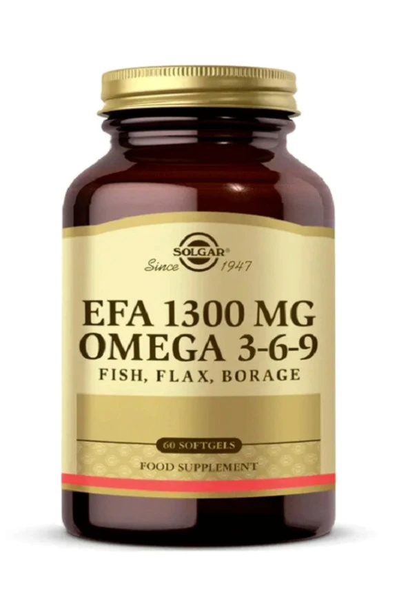 Solgar EFA 1300 mg Omega 3-6-9 60 Kapsül - Resim 3