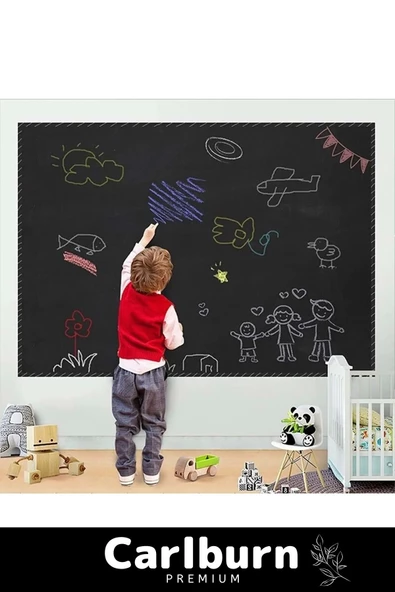 Özel Üretim Büyük Boy Kendinden Yapışkanlı Yaz Sil Rulo Yapışkanlı Kara Tahta Sticker Blackboard - 7