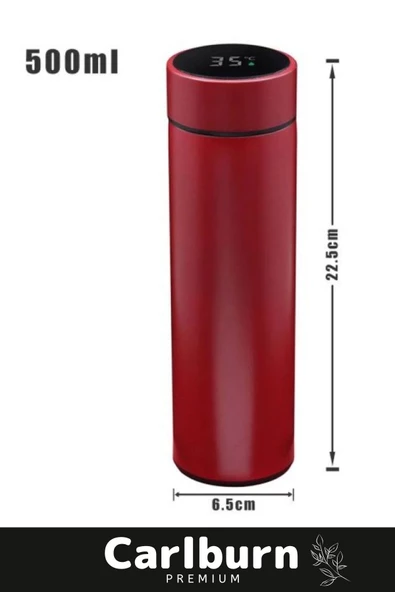 Premium Alite Gıda Sınıfı 201 Paslanmaz Çelik Kaymaz Sıcaklık Göstergeli Dijital Led Termos 500 Ml - 3