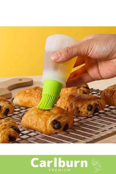 Premium Seri Dayanıklı Uzun Ömürlü Damlatılabilir Sürülebilir Silikon Ucu Fırçalı Yağdanlık - 4