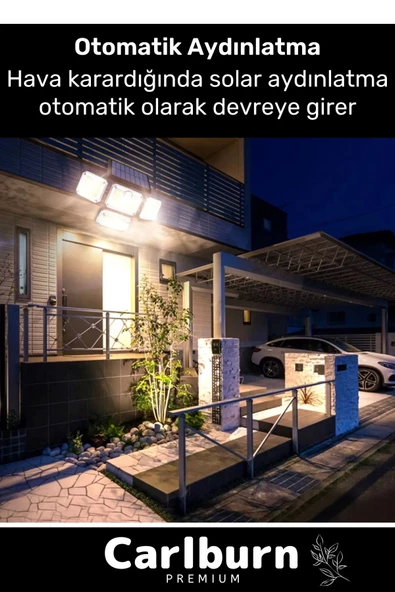 Özel Üretim Su Geçirmez Solar Güneş Enerjili 122 Ledli Hareket Sensörlü Bahçe Sokak 3 Modlu - 2