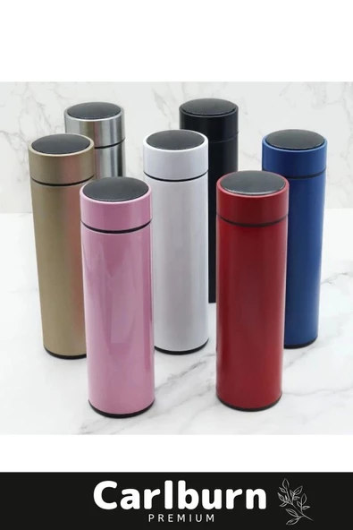 Premium Alite Gıda Sınıfı 201 Paslanmaz Çelik Kaymaz Sıcaklık Göstergeli Dijital Led Termos 500 Ml - 6