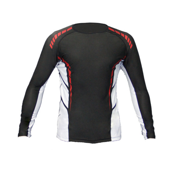 Dosmai Dijital Baskılı Uzun Kollu Long Sleeve Rashguard Siyah Beyaz RG071