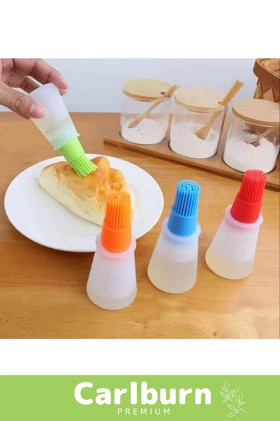 Premium Seri Dayanıklı Uzun Ömürlü Damlatılabilir Sürülebilir Silikon Ucu Fırçalı Yağdanlık - 5