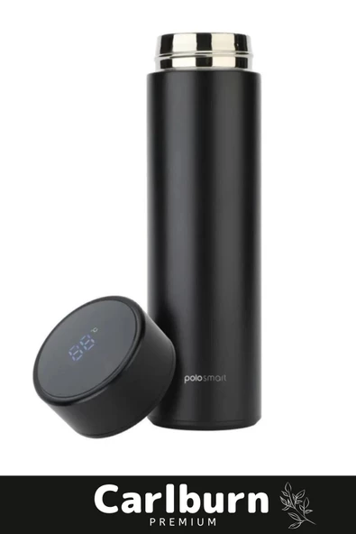 Premium Alite Gıda Sınıfı 201 Paslanmaz Çelik Kaymaz Sıcaklık Göstergeli Dijital Led Termos 500 Ml - 2