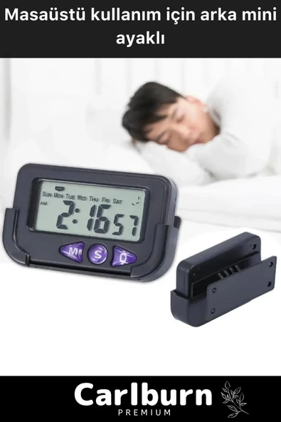 Özel Üretim Yapışkanlı Masaüstü Stantlı Ders Çalışmak Için Alarlı Kronometreli Mini Dijital Saat - 2