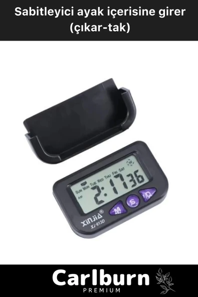 Özel Üretim Yapışkanlı Masaüstü Stantlı Ders Çalışmak Için Alarlı Kronometreli Mini Dijital Saat - 5