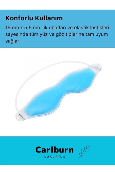 Özel Üretim Soğuk Sıcak Uygulama Göz Terapi Bandı Işık Önleyici Göz Dinlendirme Jel Uyku Bandı - 3
