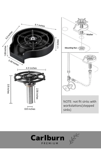 Premium Seri Kaliteli Hızlı Yüksek Basınçlı Otomatik Kupa Bardak Bulaşık Yıkama Durulama Aparatı - 2