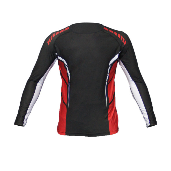 Dosmai Dijital Baskılı Uzun Kollu Long Sleeve Rashguard Siyah Kırmızı RG071