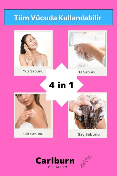 Organik Bitkisel %100 Doğal Güzel Kokulu El Yüz Saç Orijinal 5'li Argan Yağı Sabunu - 5