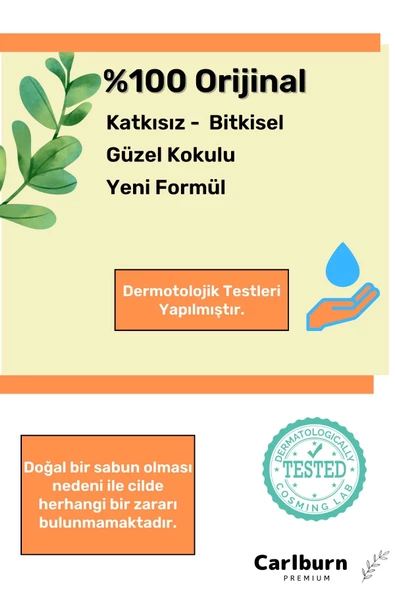 Özel %100 Doğal Bitkisel Organik Güzel Kokulu Saç Için Bıttım Sabunu 100 Gr x 5 Adet - Resim 2