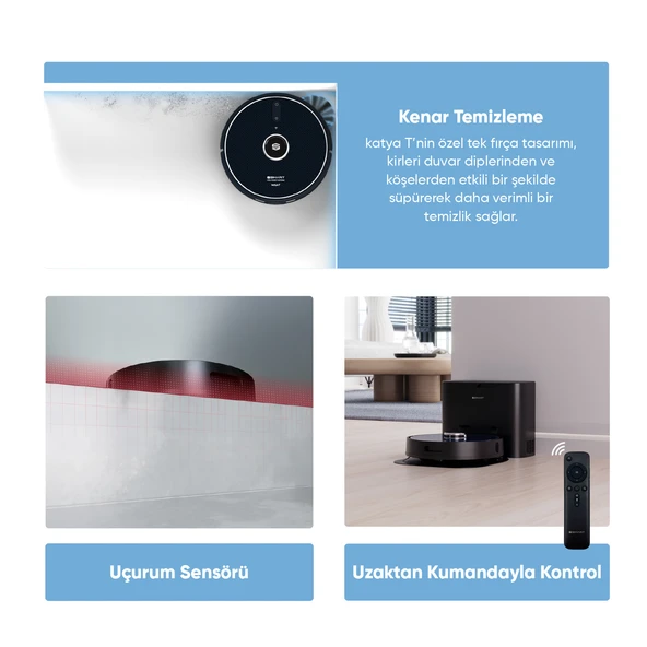 Şımart katya T Akıllı Robot Süpürge Istasyonlu - 5