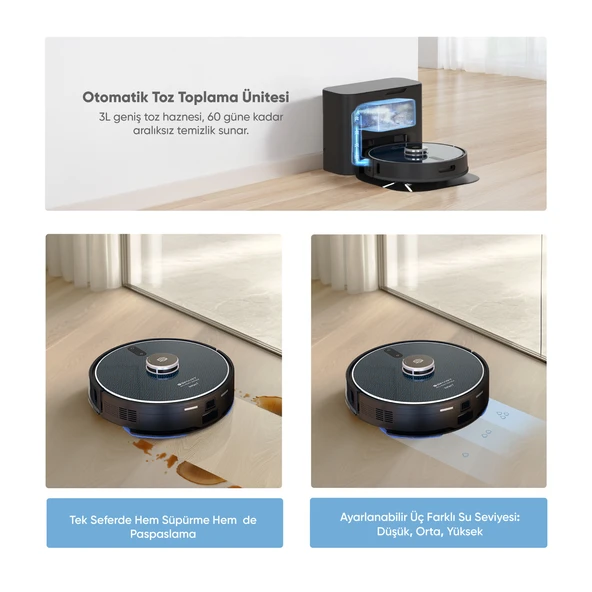 Şımart katya T Akıllı Robot Süpürge Istasyonlu - 3