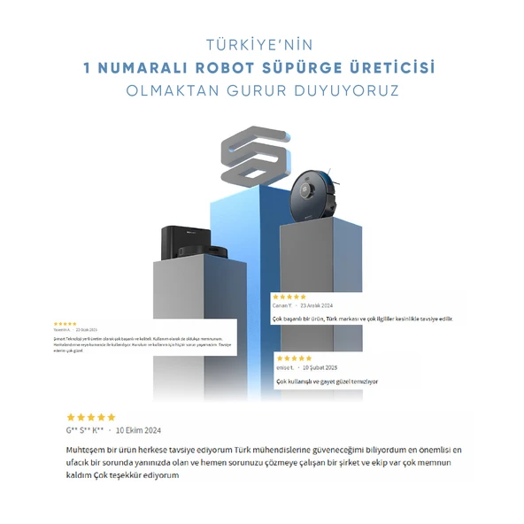 Şımart katya T Akıllı Robot Süpürge Istasyonlu - 7