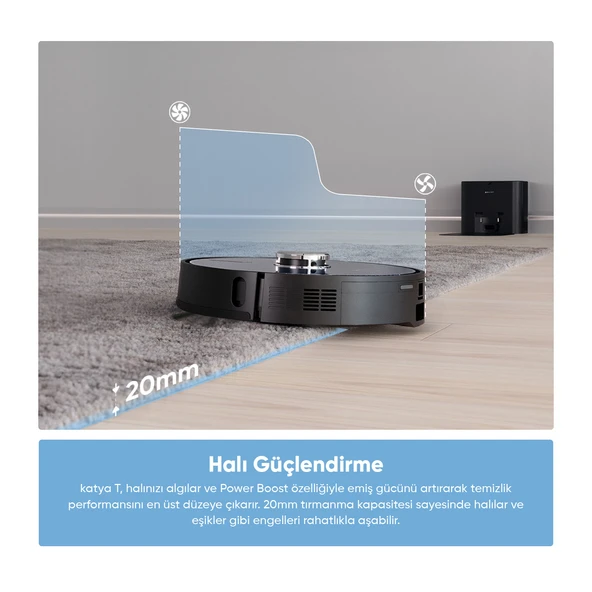 Şımart katya T Akıllı Robot Süpürge Istasyonlu - 6