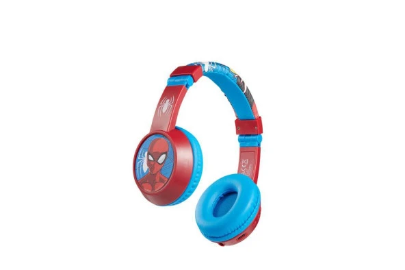 Marvel Spiderman Örümcek Adam Bluetooth Kulaklık Mikrofonlu Kablosuz Çocuk Kulaklığı Lisanslı MV-9938-SP - Resim 2