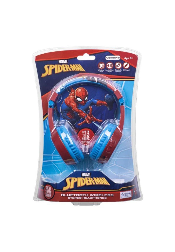 Marvel Spiderman Örümcek Adam Bluetooth Kulaklık Mikrofonlu Kablosuz Çocuk Kulaklığı Lisanslı MV-9938-SP - Resim 5