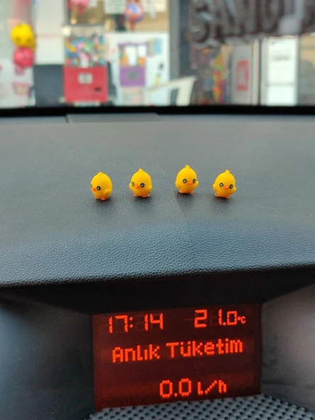 Otomobil Aksesuarı Dikiz Aynası Aksesuarı Dikiz Aynası Süsü Civciv Mini Set Civcivler - 4