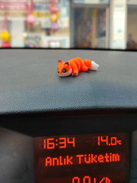 Otomobil Aksesuarı Dikiz Aynası Aksesuarı Dikiz Aynası Süsü Sevimli Tilki Tiny Fox - 3